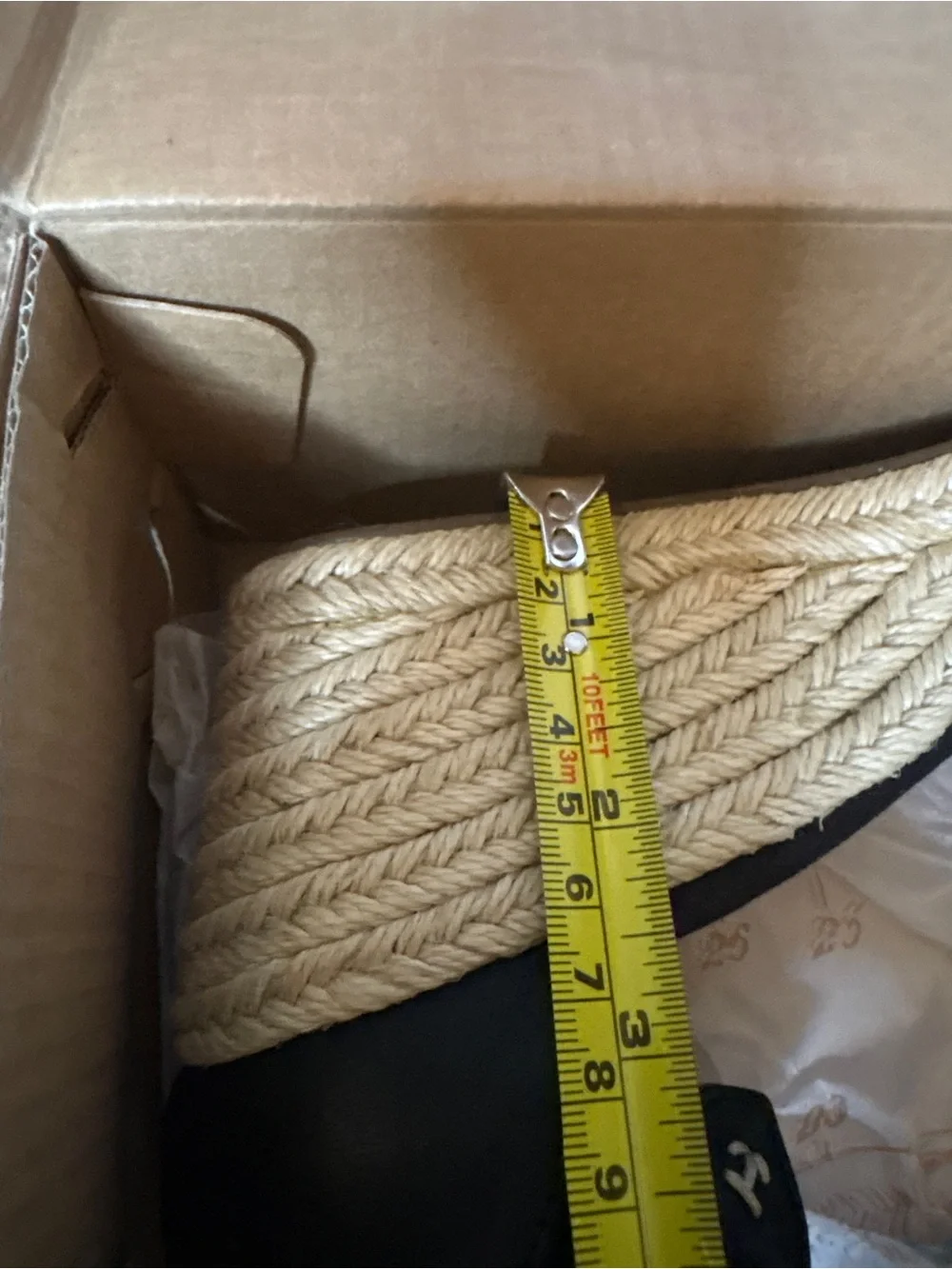 SPERRY TOP SIDERS VALENCIA ESPADRILLE SANDEL BLACK & WHITE Sz 9.5